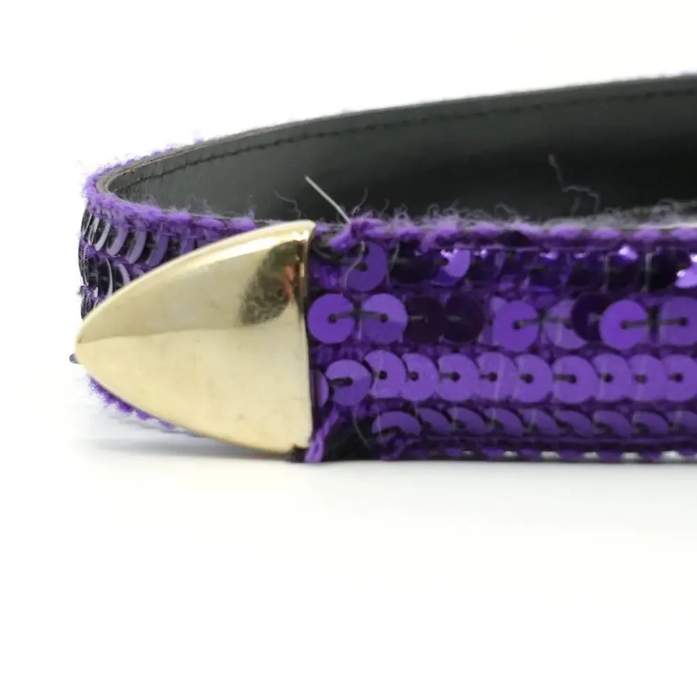 Vintage Purple Sequined Belt